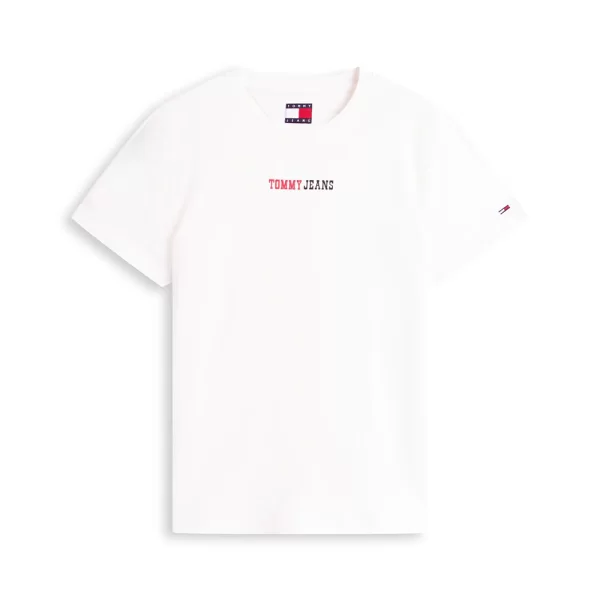 TOMMY JEANS TJW REG ESSENTIAL LOGO 2 TEE EXT DW0DW22277-YBL Ecru