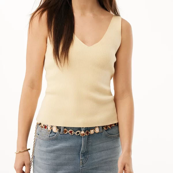 MEXX LAVENDER Rib top MF006600561W-120715 LightYellow