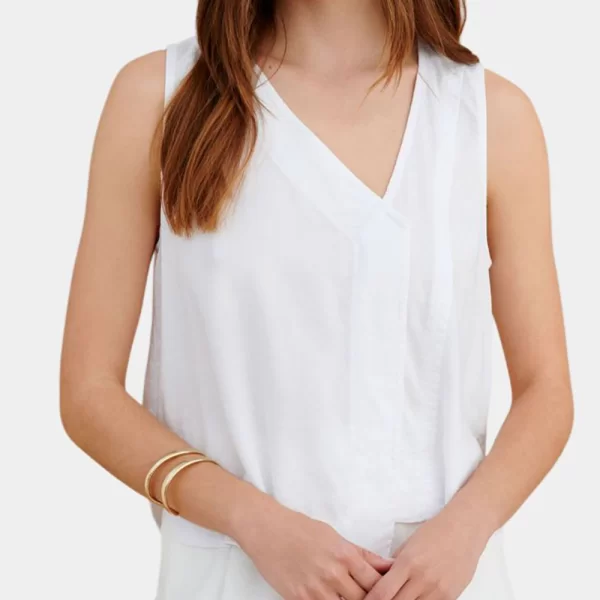 ATTRATTIVO ΤΟΠ 91259207-LEYKO White