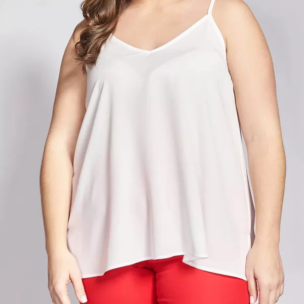 PARABITA Lingerie κρεπ τοπ σε γραμμή-Α 012610189476-009 Ecru