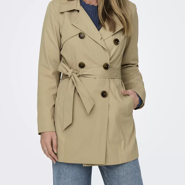 ONLY ONLVALERIE TRENCHCOAT OTW NOOS 15191821-Ginger Root Brown