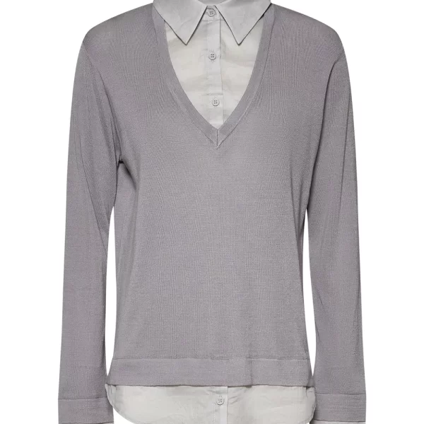 SILVIAN HEACH SWEATER YAPUR GPP26432MA-GREY ULTIMATE Gray