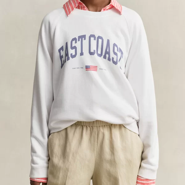 GANT ΦΟΥΤΕΡ ΜΜ GRAPHIC PRINT C-NECK SWEAT 3GW4201454-110 White