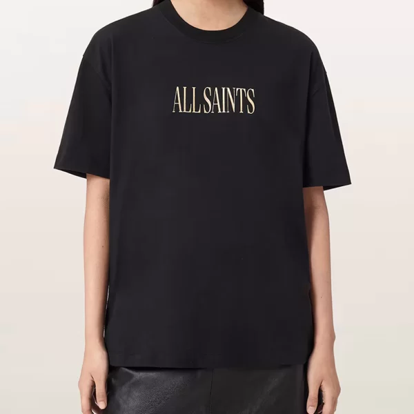 ALL SAINTS ALL SAINTS CORA ETTA TEE W033JE-BLACK Black