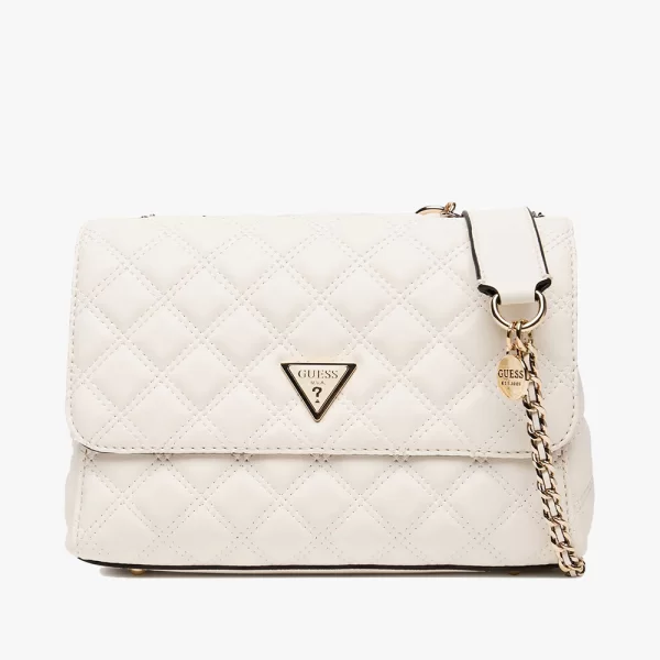 GUESS GIULLY II 2 COMP CNVRTBLE FLAP ΤΣΑΝΤΑ ΓΥΝΑΙΚΕΙΟ HWQG9673200-OFF OffWhite