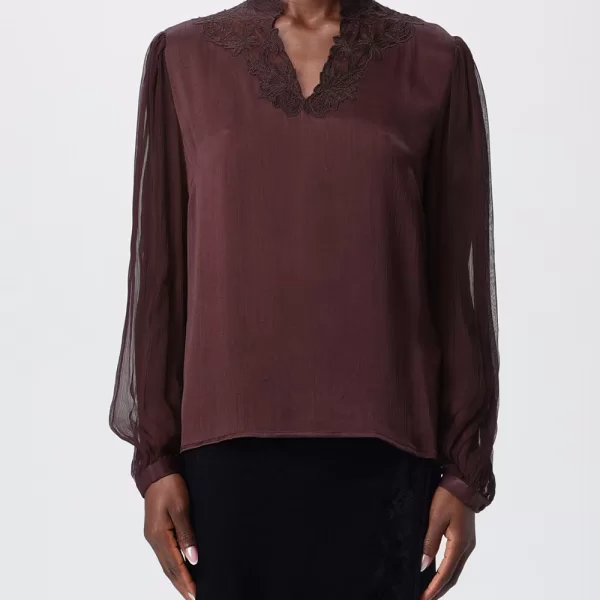 TWINSET ΜΠΛΟΥΖΑ 252TT2243-11054 DarkBrown