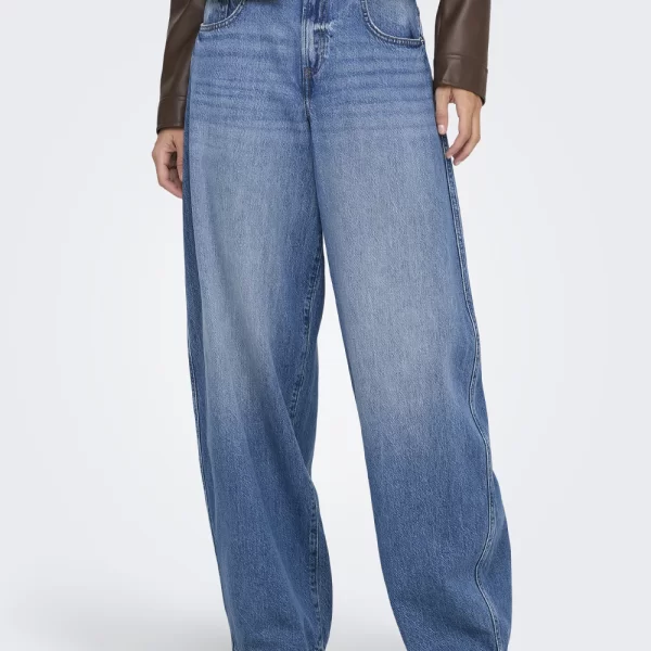 ONLY ONLTAYLOR HW BARREL DNM PIM678 NOOS 15367620-Medium Blue Denim DenimBlue