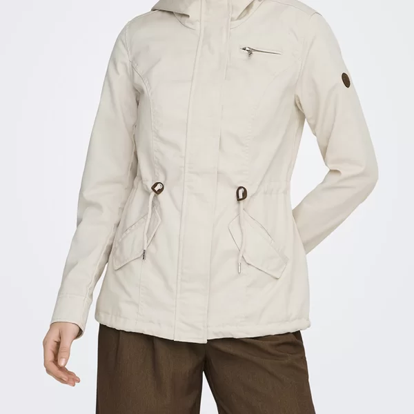 Only ONLY ONLLORCA LIFE CANVAS PARKA CC OTW 15319876-Moonbeam Cream