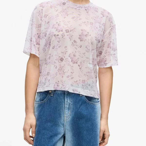 KARL LAGERFELD JEANS KLJ MESH AOP TEE B2W17089-2MZ Mixed