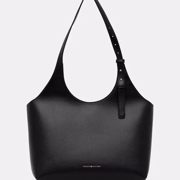 TOMMY HILFIGER TH LOGO TOTE AW0AW18232-BDS Black