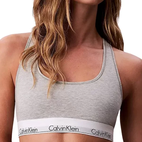 CALVIN KLEIN UNLINED BRALETTE LV00QF8493-P7A LightGray