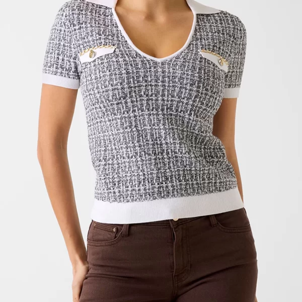 GUESS SS VN COLLAR ANNABELLE SWTR ΠΛΕΚΤΟ ΓΥΝΑΙΚΕΙΟ W6RR27Z0361-FJ5N Mixed