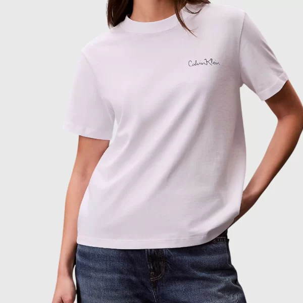CALVIN KLEIN SS CLASSIC GRAPHIC TEE LV047E809G-YAA White