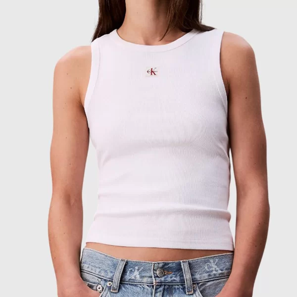 Calvin Klein CALVIN KLEIN JEANS A - WVN LBL 2X2 CTTN LV047C201G-YAA White