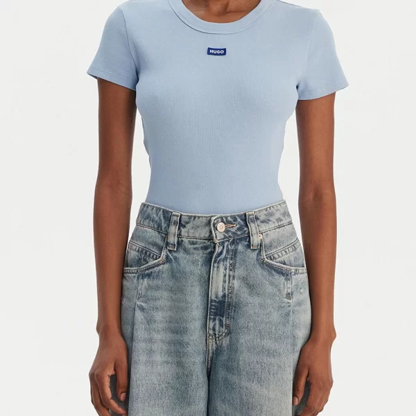 HUGO Easy Tee_B 10257055 01 50523924-477-477 LightBlue