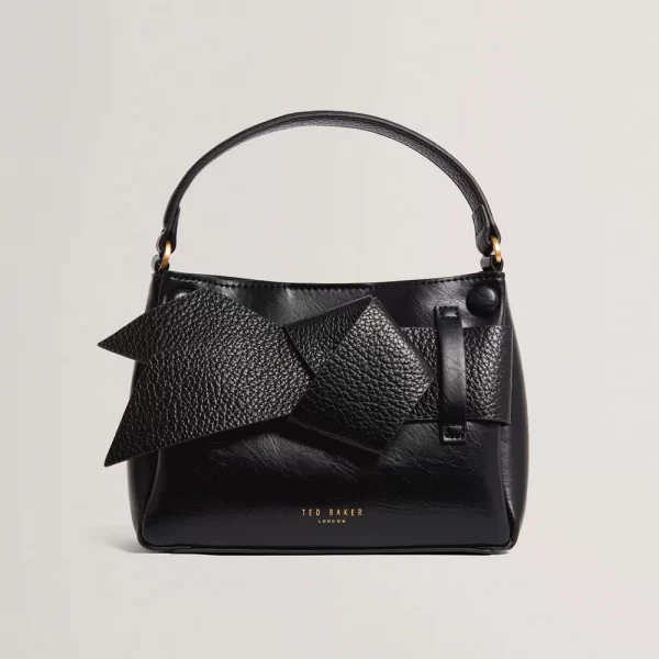 TED BAKER SSANSA Knot Bow Mini Top Handle Bag 282343-BLACK Black