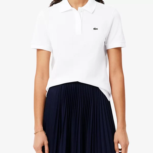 Lacoste LACOSTE ΜΠΛΟΥΖΑ ΚΜ SHORT SLEEVED RIBBED COLLAR SHIRT 3PF7839-001 White