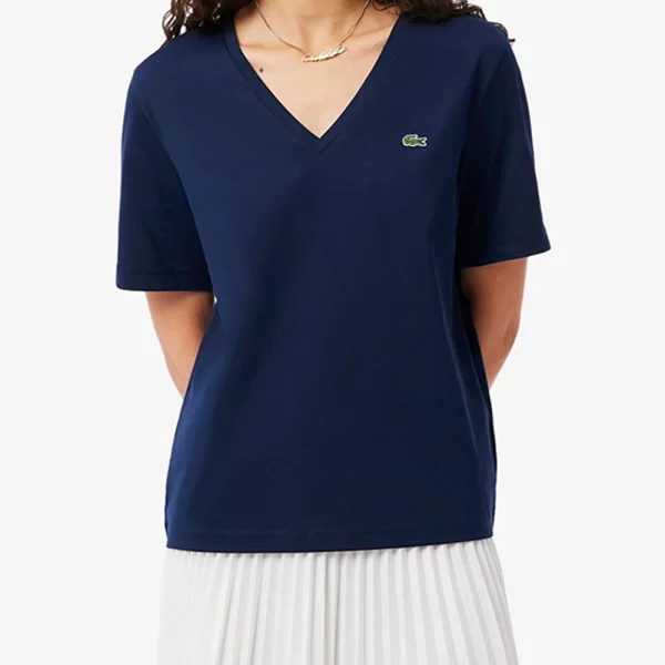 LACOSTE ΜΠΛΟΥΖΑ ΚΜ TEE-SHIRT SS 3TF7300-166 NavyBlue