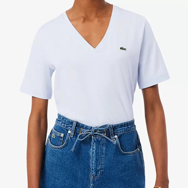 LACOSTE ΜΠΛΟΥΖΑ ΚΜ TEE-SHIRT SS 3TF7300-J2G LightBlue