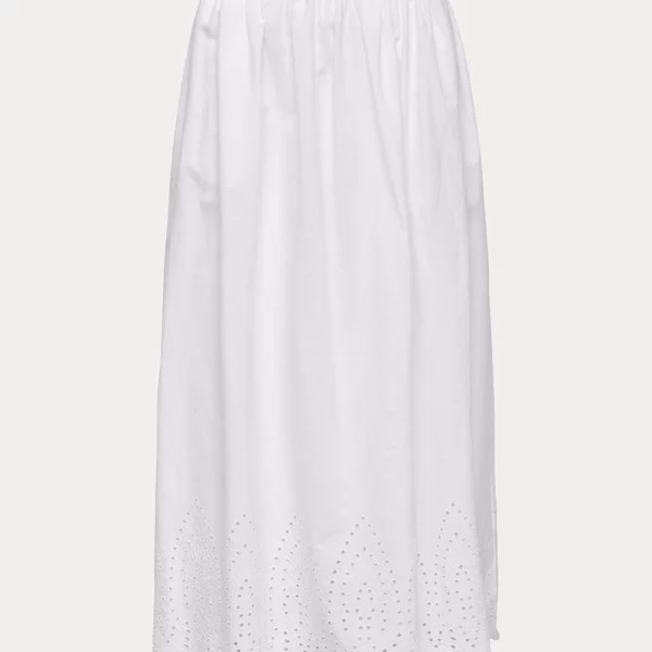 ONLY ONLTULUM EMB MAXI SKIRT WVN 15343177-Bright WhiteBRIGHTWHITEEMB White