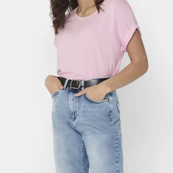 ONLY ONLMOSTER S/S O-NECK TOP NOOS JRS 15106662-Pink Lady Pink