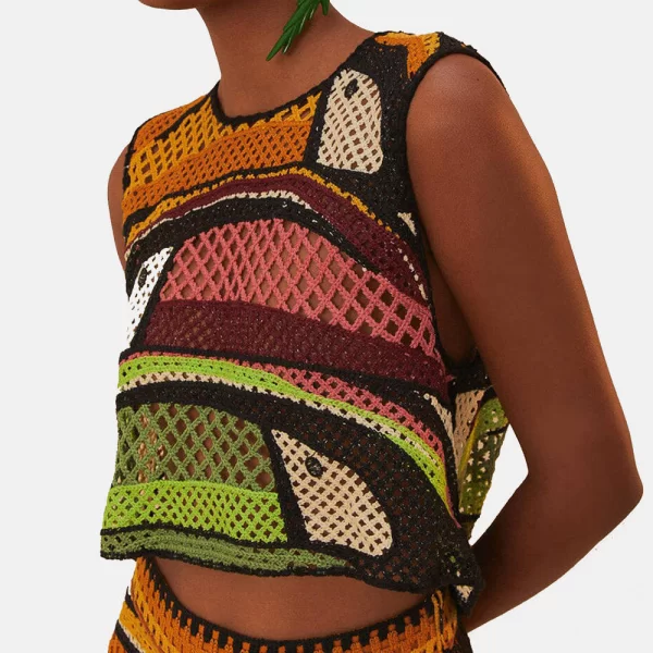 FARM RIO TOUCAN TREE CROCHET TOP 331969-25129 Mixed