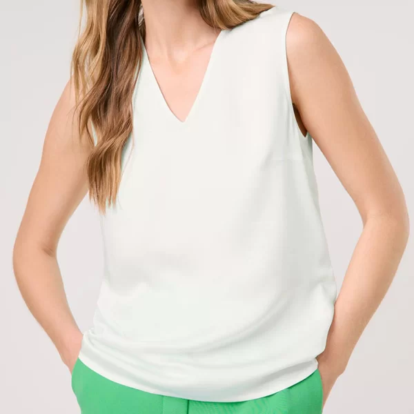 TAIFUN BLOUSE WITHOUT SLEEV 760318-11142-09700 OffWhite