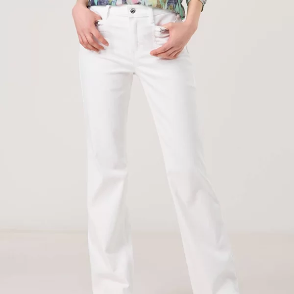 GERRY WEBER PANT LEISURE LONG 520238-66834-99700 OffWhite