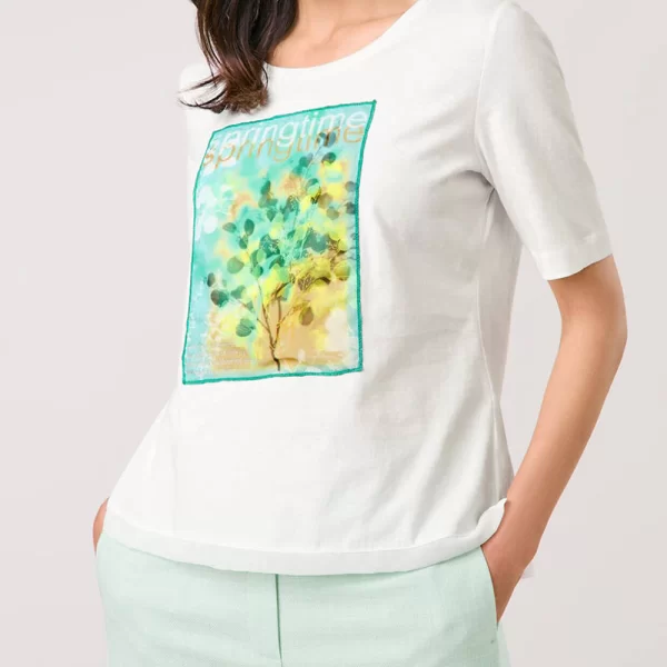 GERRY WEBER GERRY WEBER T-SHIRT 1/2 SLEEVE 570279-35018-09059 OffWhite