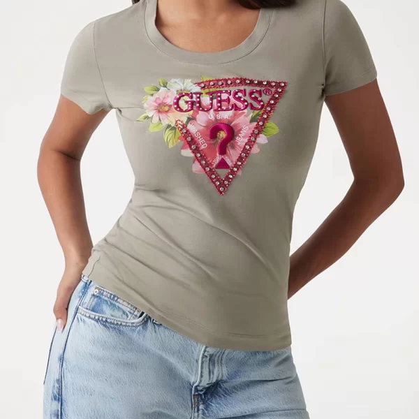 GUESS SS CN TRIANGLE BEADS TEE ΜΠΛΟΥΖΑ ΓΥΝΑΙΚΕΙΟ W5GI10J1314-G8CJ Mixed
