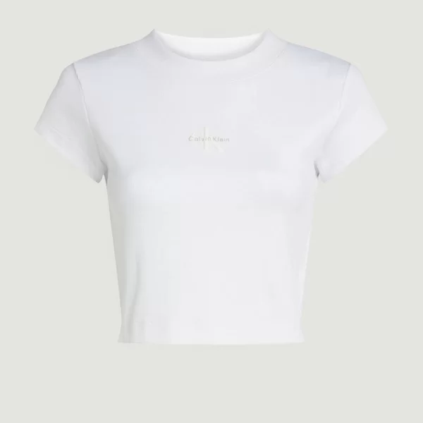 CALVIN KLEIN JEANS MONOGRAM BABY TEE LV047AB802-YAA White