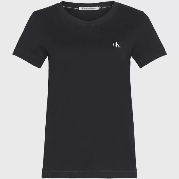 CALVIN KLEIN JEANS CK EMBROIDERY SLIM TEE J20J212883-BAE Black