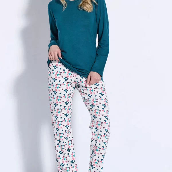 JEANNETTE ΠΥΖΑΜΑ ΛΑΙΜΟΚΟΨΗ J8116-ΤΥΠΟΣ Multi