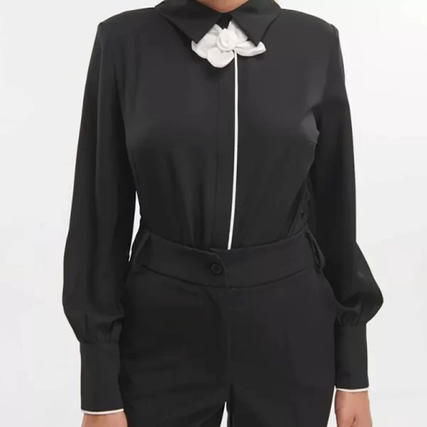 FIBES ΠΟΥΚΑΜΙΣΟ 03-6892-BLACK Black