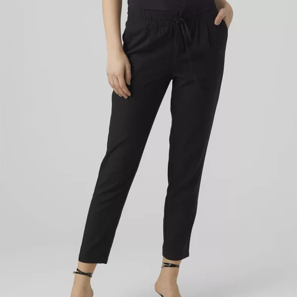 VERO MODA VMJESMILO ANKLE PANTS GA NOOS 10279691-BLACK Black