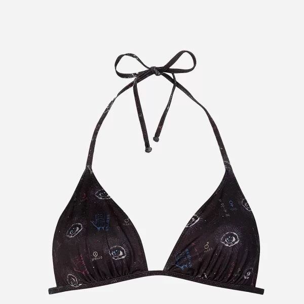 SUN OF A BEACH THE COSMOS EYE TIE SIDE BIKINI TOP ΓΥΝΑΙΚΕΙΟ ΜΑΥΡΟ S21-BIK-TS-TOP-TCE-The Cosmos Eye Black
