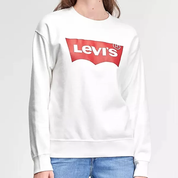 LEVIS ΜΠΛΟΥΖΑ ΦΟΥΤΕΡ GRAPHIC STANDARD CREW 18686-0011-0011 White