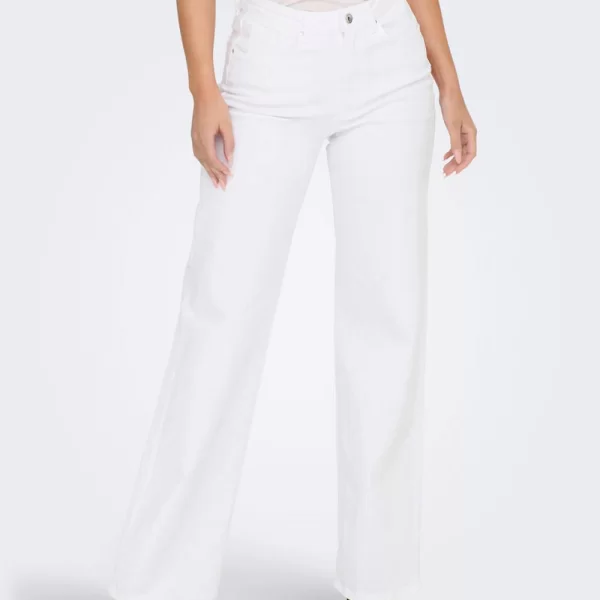 ONLY ONLJUICY HW WIDE LEG DNM REA NOOS 15288219-WHITE White