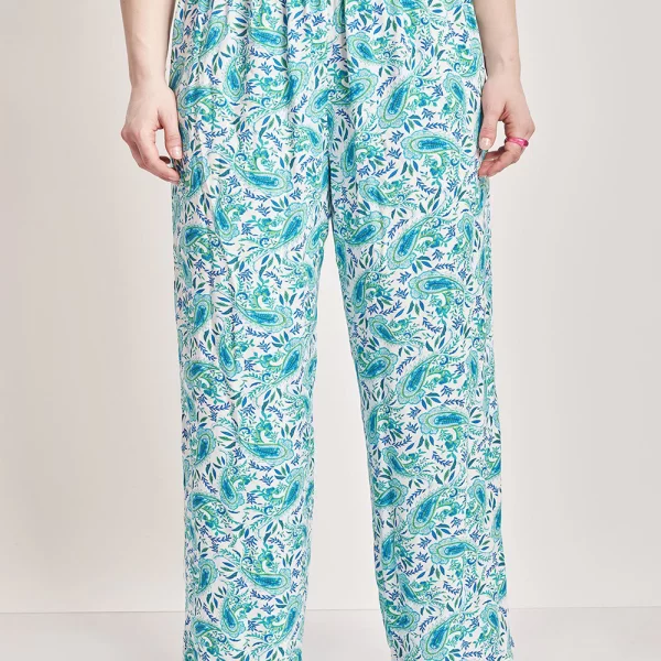 PARABITA Παντελόνι βισκόζης με λαχούρια 012410205947-001 Multi