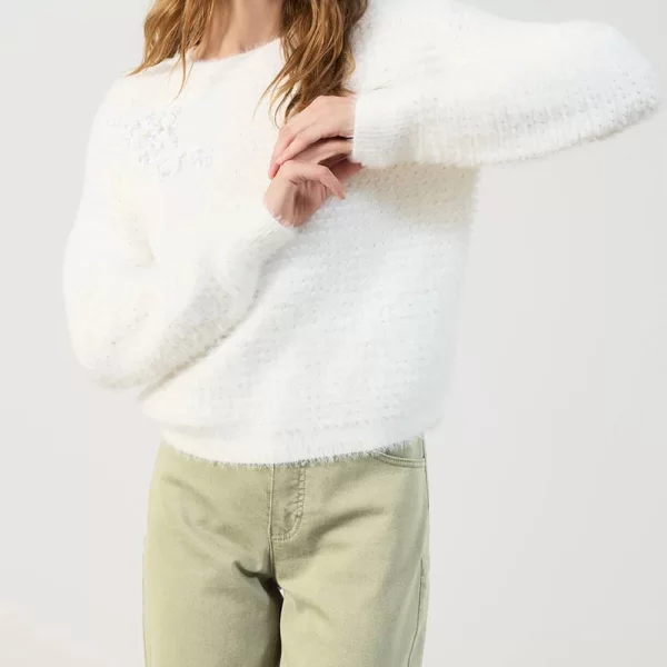 TAIFUN PULLOVER 1/1 SLEEVE 672417-15317-09700 White