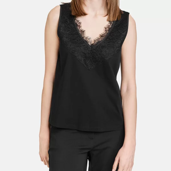 TAIFUN TOP JERSEY 371366-16132-01100 Black