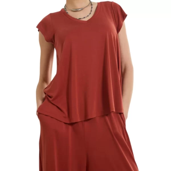 NAMASTE ΜΠΛΟΥΖΑ ARLUNA SS0726006-HENNA Firebrick