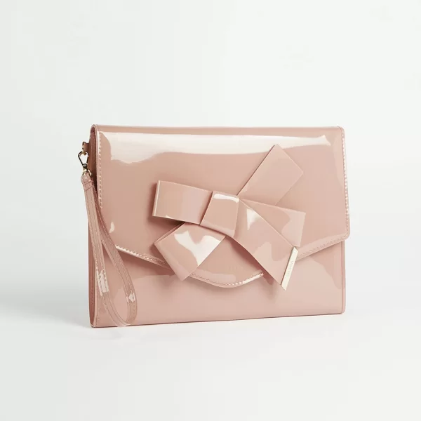 Ted Baker TED BAKER NIKKEY Knot Bow Envelope Pouch 283898-pl LightPink