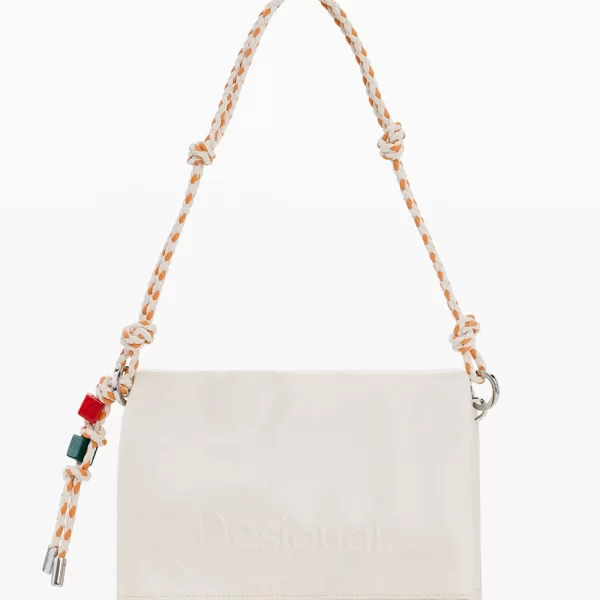 DESIGUAL DESIGUAL BAG_HALF LOGO VENEC ΤΣΑΝΤΑ ΓΥΝΑΙΚΕΙΟ 26SAXPAB-1008 Cream