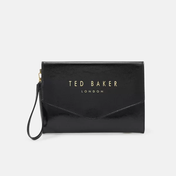 Ted Baker TED BAKER CRINKIE Crinkle Icon Pouch 283874-BLACK Black