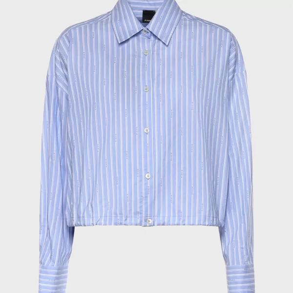 PINKO CAMMIE CAMICIA POPELINE JACQUA 106249A36J-EZB LightBlue