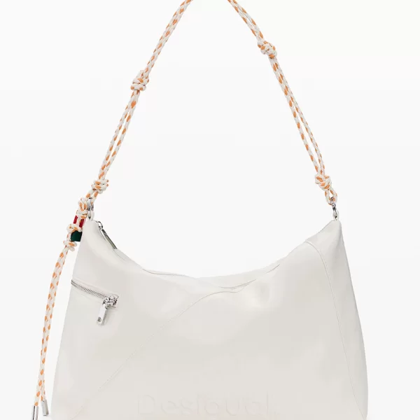 DESIGUAL BAG_HALF LOGO LEIRI ΤΣΑΝΤΑ ΓΥΝΑΙΚΕΙΟ 26SAXPA7-1008 Cream