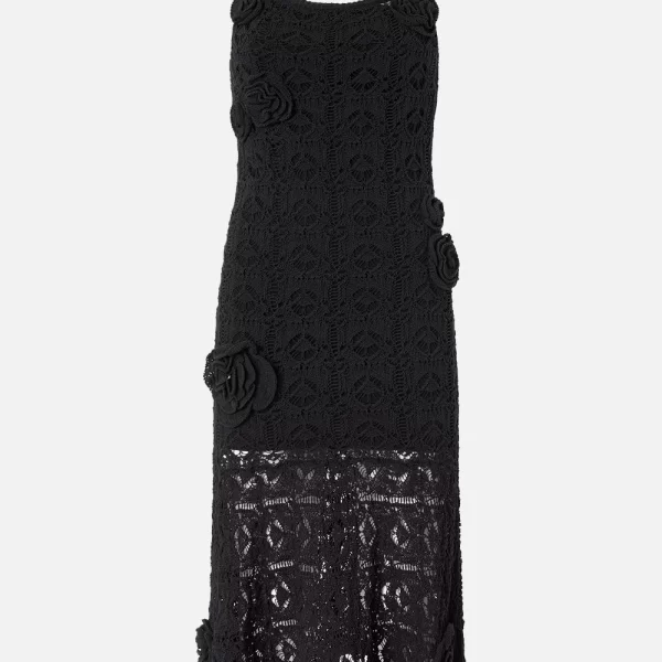 PINKO PINKO JUNCUS ABITO CROCHET SEWON FLO 106862A3B8-Z99 Black