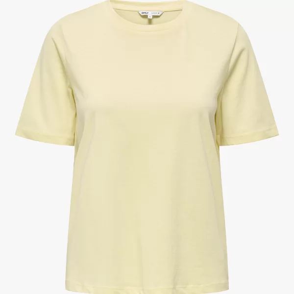 ONLY ONLONLY S/S TEE JRS NOOS 15270390-Double Cream LightYellow