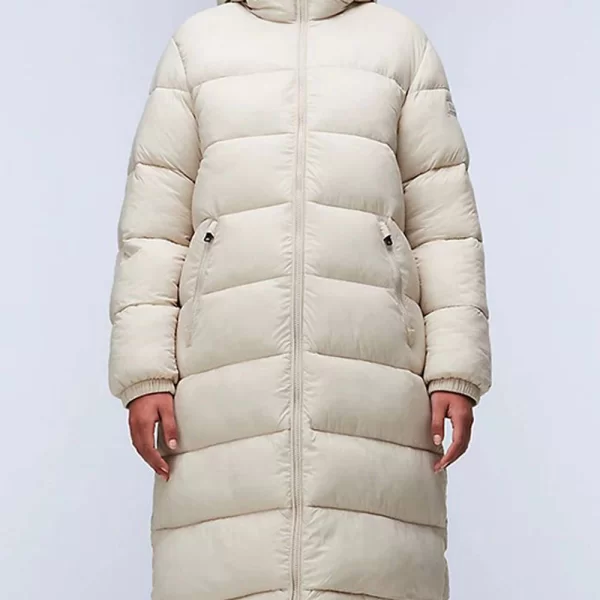 NAPAPIRJI A-BOX LOGO LONG H W NP0A4HZ3-NPN90 Biege